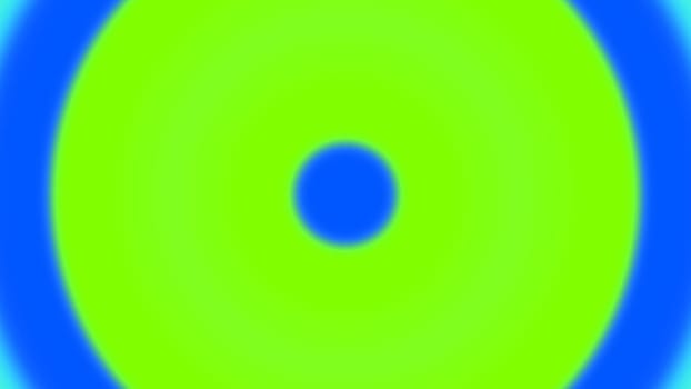 Circular gradient green and blue background. 2D layout illustration