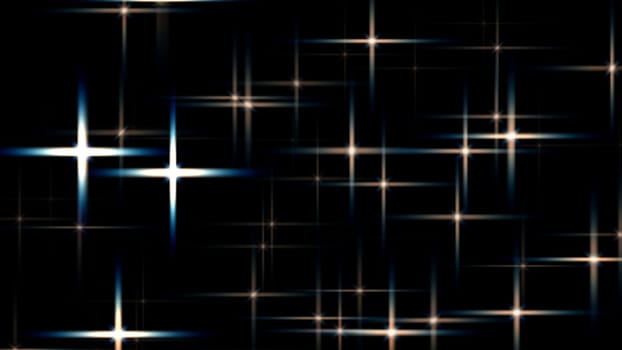 Star glittering background in dark. 2D layout illustration