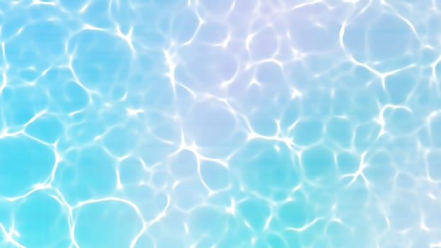 Blue wave caustic background. 2D layout illustration