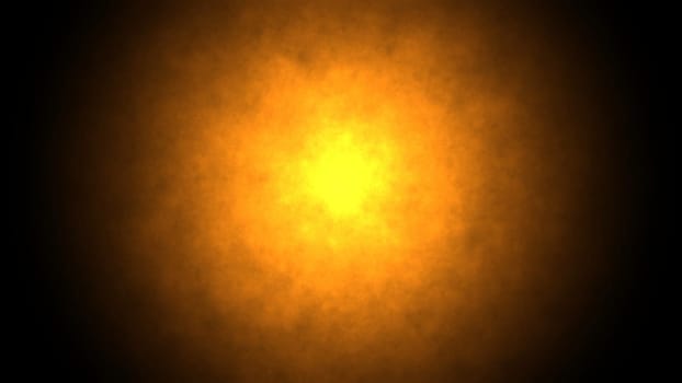 Orange color sun shape pattern in center. 2D layout illustration