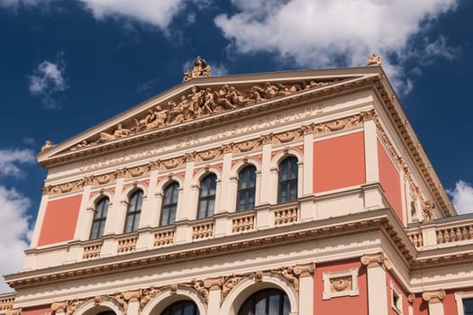 Wiener Musikverein,landmark of Vienna with Golden Hall