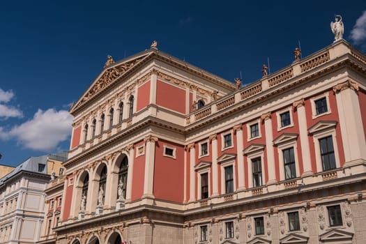 Wiener Musikverein,landmark of Vienna with Golden Hall
