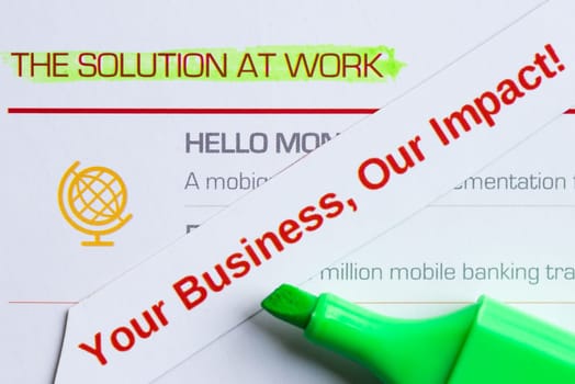 the solution work with marker on the white background