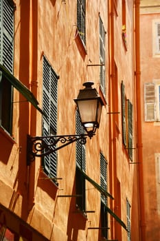 Old town architecture of Nice on French Riviera