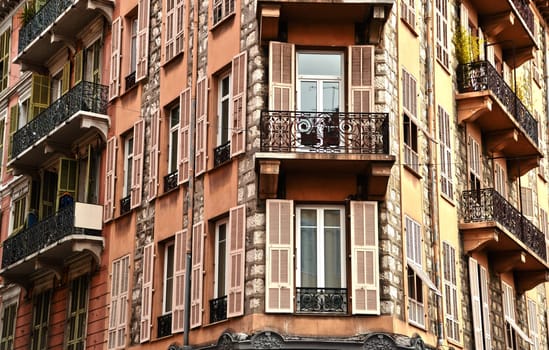 Old town architecture of Nice on French Riviera