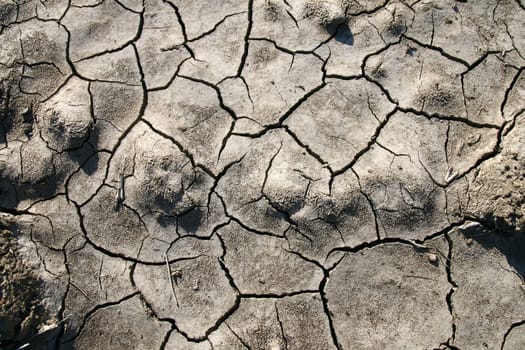 Cracked earth background disaster texture