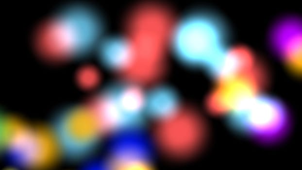 Soft glow ball sphere in dark background. 2D layout illustration