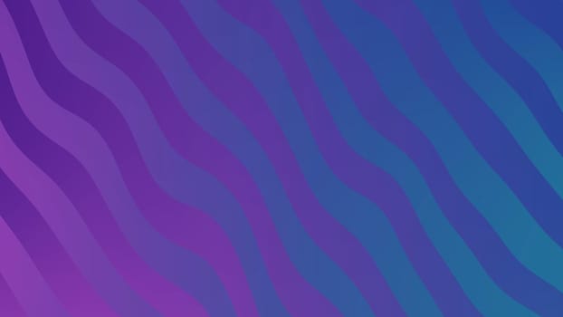 Blue and purple color gradient wavy pattern background. 2D layout illustration