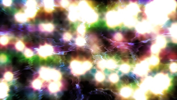 Glow particle in dot animation background. 2D layout illustration
