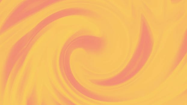Orange spin in center gradient wavy background. 2D layout illustration