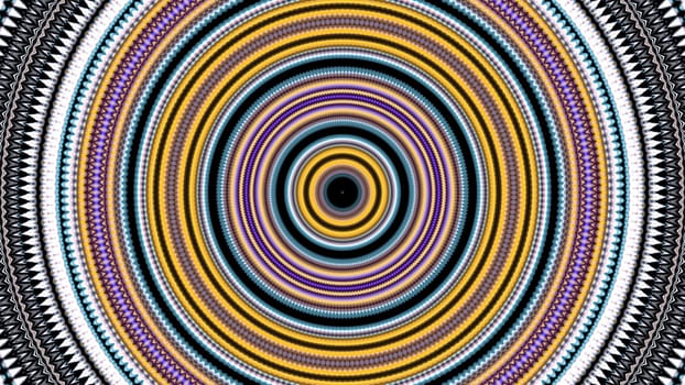 Circle shape kaleidoscope whirl background. 2D layout illustration