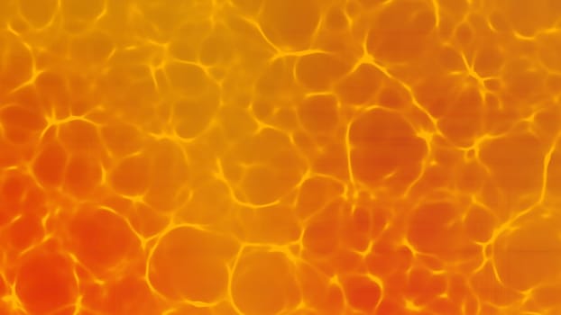 Orange color caustic background. 2D layout illustration