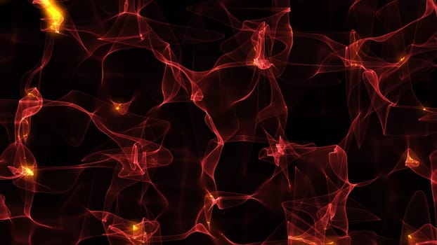 Red smoke fractal noise background. 2D layout illustration