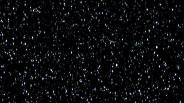 Green glittering in dark background. 2D layout illustration