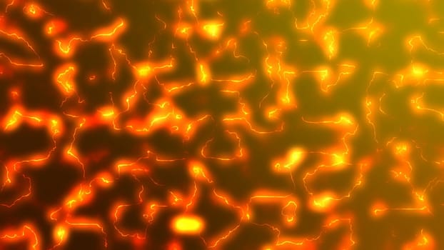 Orange color with electric background. 2D layout illustration