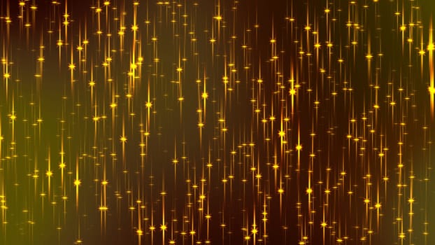 Yellow glittering light leak background. 2D layout illustration