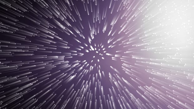 Light glow zoom in background. 2D layout illustration