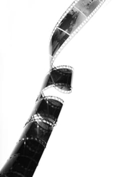 concept photo film isolated on white