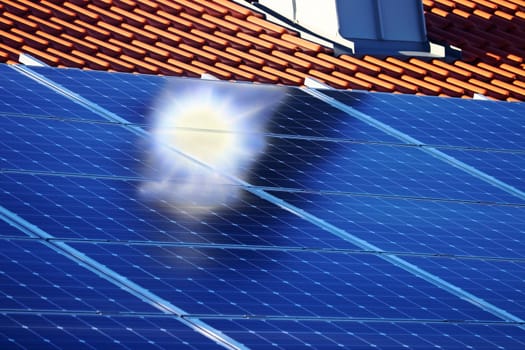 A photovoltaic system for electricity generation on a private house