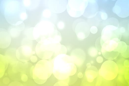 Abstract fresh delicate gradient green light and yellow pastel spring or summer bokeh background. Beautiful texture.