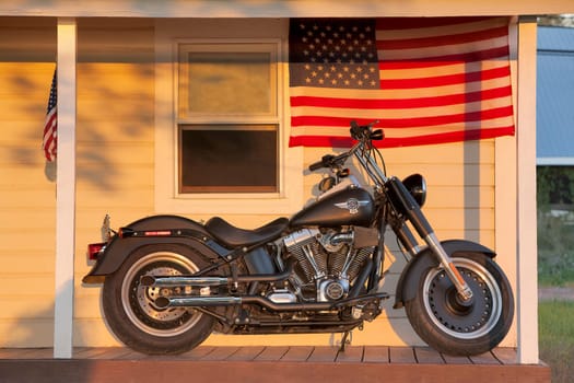 Harley Davidson Fat Boy. In Grand Isle, VT.