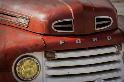 Old 1949 Ford Pickup Truck photographed in Enosburgh, Vermont.