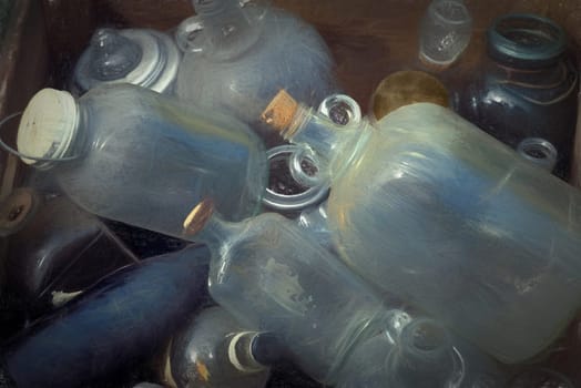 Old bottles found at a flee market in Vermont.