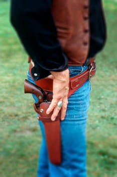 Cowboy at a cowboy round up in Vermont.