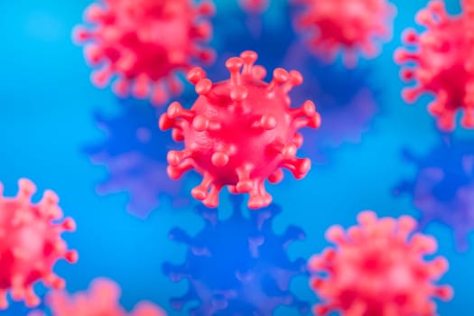 Virus close up, coronavirus concept