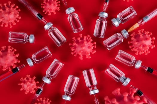 Virus cells in infected, Pandemic medical health