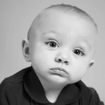 A beautiful baby with big cheeks