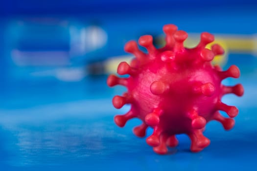Virus close up, SARS, coronavirus pandemic background