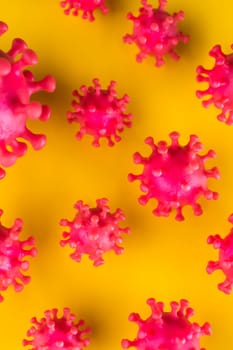 Virus cells in infected, Pandemic medical health