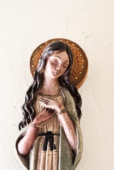 Photograph of Virgin Mary ceramic figure