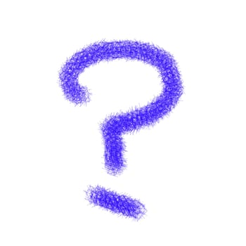 Hand drawn question mark for adv or others purpose use