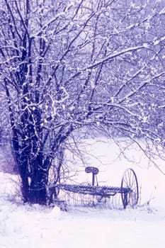 Hay rake in Underhill, VT.