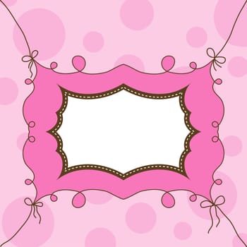 Template cards for the girl, vector illustration