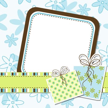 Template greeting card, vector illustration, eps10