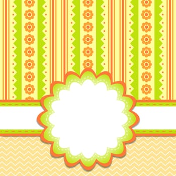 Template greeting card, vector illustration, eps10