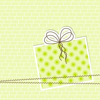 Template greeting card, vector illustration, eps10