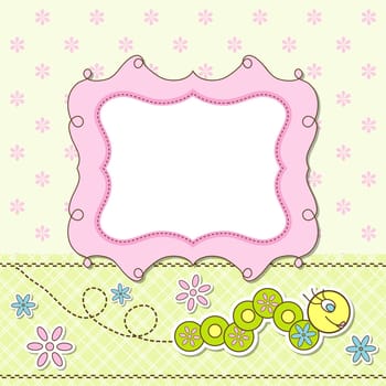 Template greeting card, vector illustration, eps10
