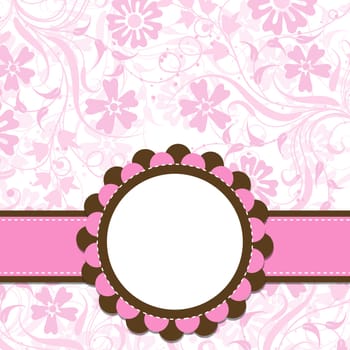 Template greeting card, vector illustration, eps10