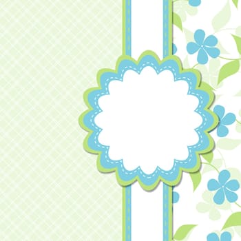 Template greeting card, vector illustration, eps10