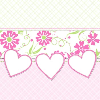 Template greeting card, vector illustration, eps10