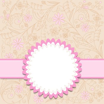 Template greeting card, vector illustration, eps10