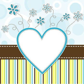 Template greeting card, vector illustration, eps10