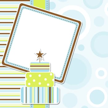 Template greeting card, vector illustration, eps10
