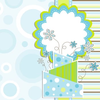 Template greeting card, vector illustration, eps10