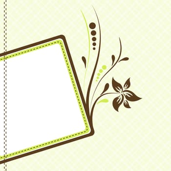 Template greeting card, vector illustration