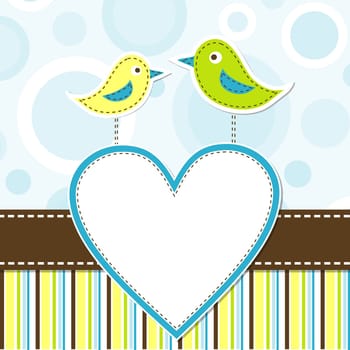 Template greeting card, vector illustration, eps10